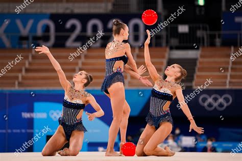 Bulgaria Team Group Bul Rhythmic Gymnastics Editorial Stock Photo