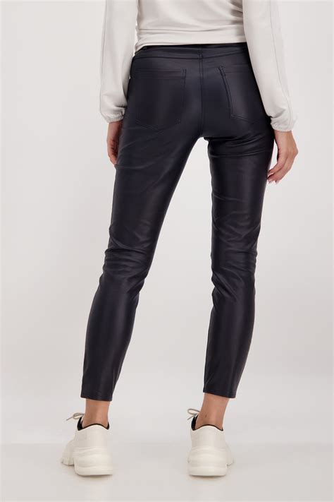 Monari Faux Leather Slim Pants M806850 Bacio Collection