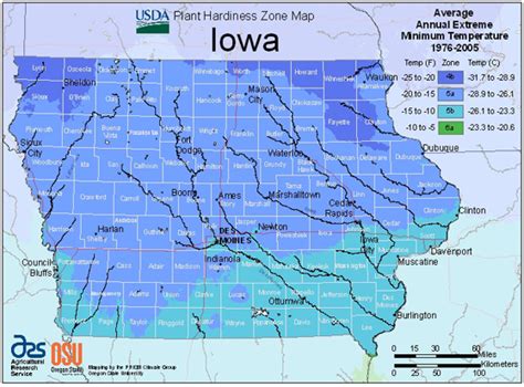 Iowa Planting Zone Map - Dolly Gabrila