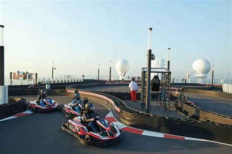 Norwegian Cruise Line Builds Go-Kart Track on Top of Ship | Digital Trends