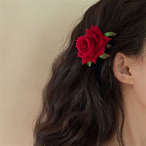 Haarschmuck K Nstliche Blume Haarnadel Brosche Rose Haarspange Party