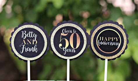 GOLDEN ANNIVERSARY 50th Anniversary Party Decorations | Etsy