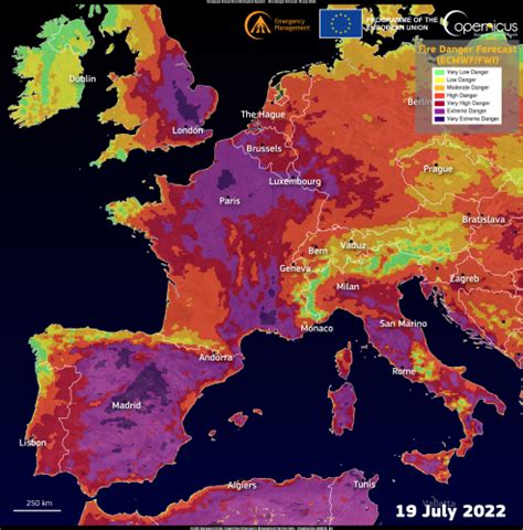 Western Europe Ravaged By Wildfires In July 2022 Copernicus