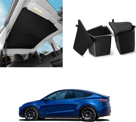 Amazon Motrobe Tesla Model Y Glass Roof Sunshade And Model Y Rear