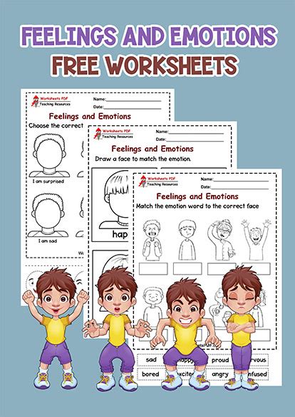 Feelings And Emotions Worksheets Pdf