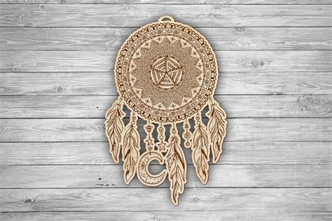 Dream Catcher Laser Cut Files Svg Dxf Cdr Vector Plans Etsy