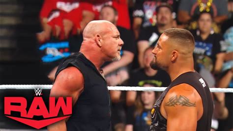 Goldberg Returns To Raw Confront Bron Breakker Goldberg Returns To