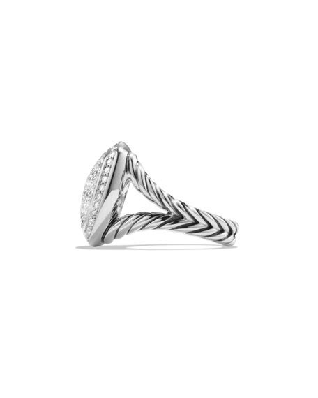 David Yurman 14mm Albion Pave Diamond Ring Neiman Marcus