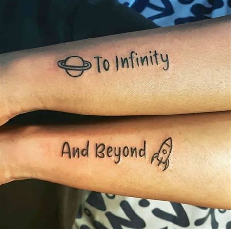 To Infinity And Beyond Love Couple Temporary Tattoo Infinity Love Removable Tattoo Meaningful