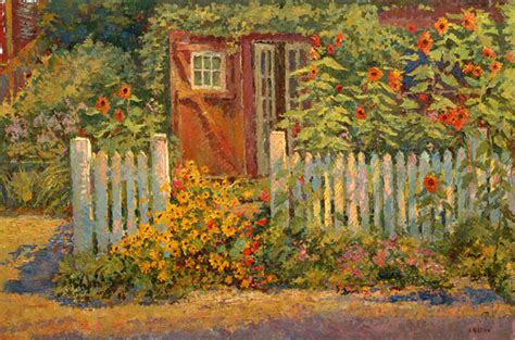 An original oil painting of the sunflower garden in Chester, CT by ...