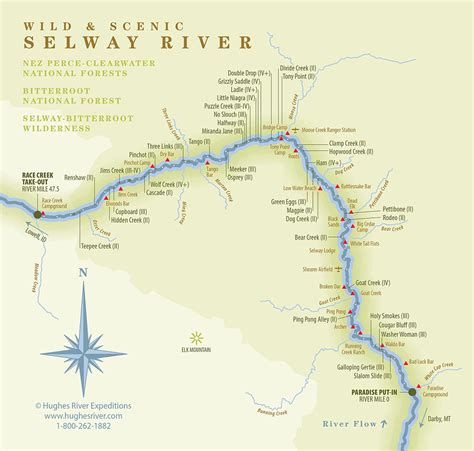 Selway River Map Fina Orelle