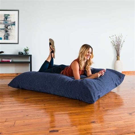 Chenille Pillow Chenille Fabric Huge Bean Bag Giants Decor Bean Bag