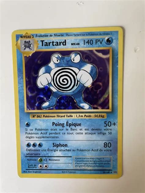 CARTE POKÉMON HOLO Tartard 25 108 XY12 XY Evolution Français EUR 6 00