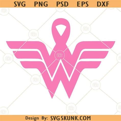 Breast Cancer Wonder Woman Svg Breast Cancer Wonder Woman Logo Svg