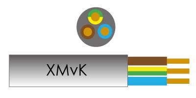 Kabel XMVK 3x2 5qmm Eca Rol 100m