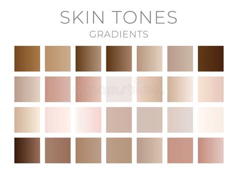 Skin Color Solid Swatches With Warm Cool And Neutral Skin Undertones