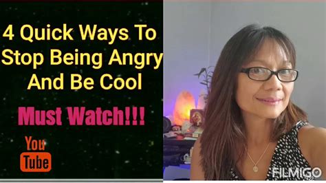 4 Quick Ways To Stop Being Angry 😠 And Be Cool 😎 Again Youtube