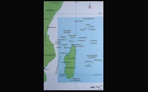 South Indian Ocean Islands Map