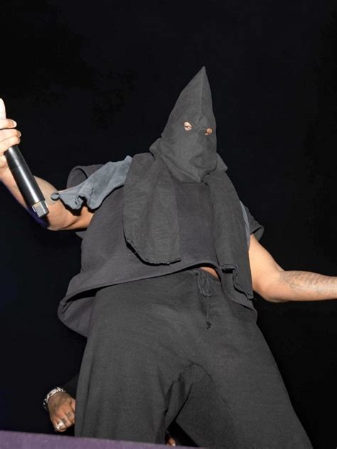 Kanye West Wears KKK Style Hood To Album Listening Party Herald Sun