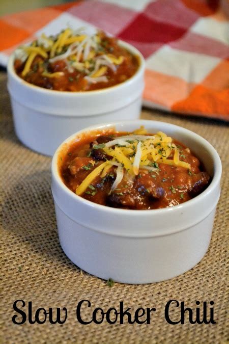 Slow Cooker Chili - The Domestic Geek Blog