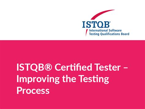 Istqb Expert Level Improving Test Process