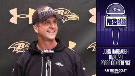 John Harbaugh: Press Conference (10/20)