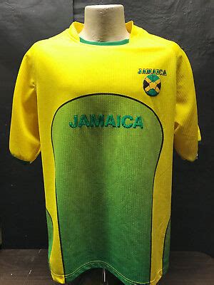 JAMAICA Football Jersey Authentic Brand LMS Sports XL Soccer | eBay