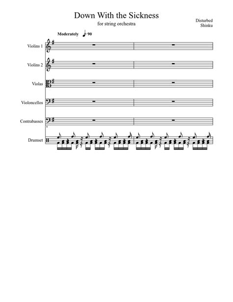 Down With the Sickness Sheet music | Download free in PDF or MIDI ...