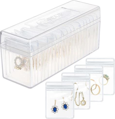 HOMEHIVE Acrylic Jewelry Box Organizer Clear Jewelry Organizer Holder