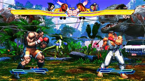 Balrog Juri Vs Ryu Chun Li Hardest Street Fighter X Tekken