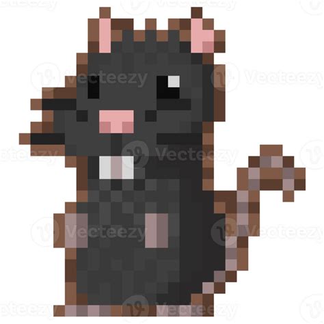 Pixel Caetoon Rat Character Illustration 27517355 Png