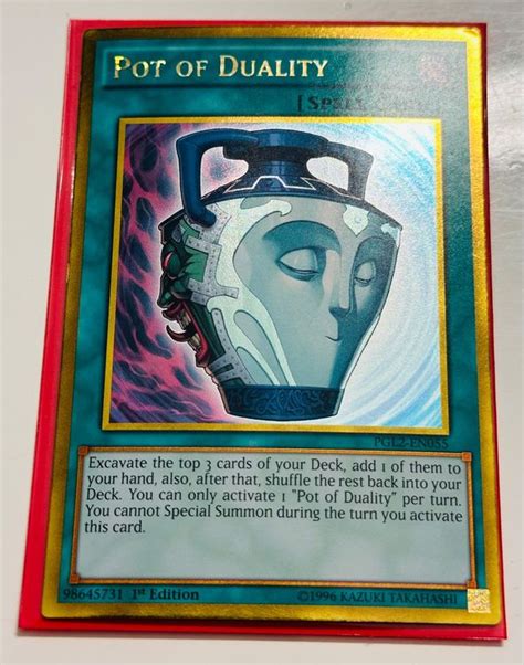 Yu Gi Oh Pot Of Duality Gold Rare PGL2 EN055 Kaufen Auf Ricardo