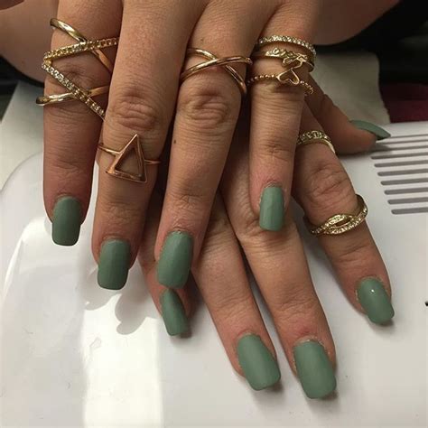 Anmarie Smock On Instagram “pretty Nails Nails Mattenails Green