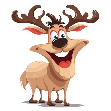 Funny Reindeer Cartoon