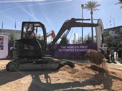 Worlds First D Printed Excavator Unveiled At Conexpo Con Agg Ifpe