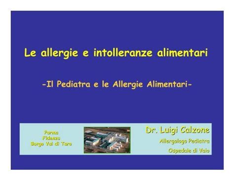 Microsoft PowerPoint Allergie Alimentari Et 340 Pediatrica Aicod