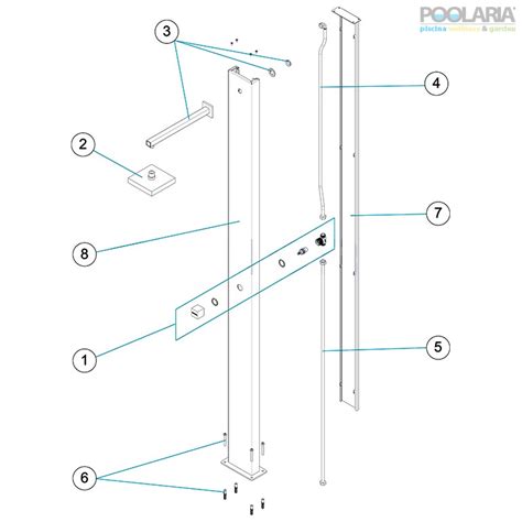 Recambios ducha Niágara AstralPool Poolaria