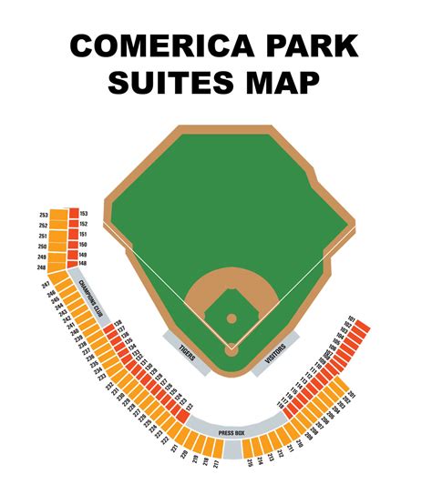 Comerica Park Seating Chart Rows | Elcho Table