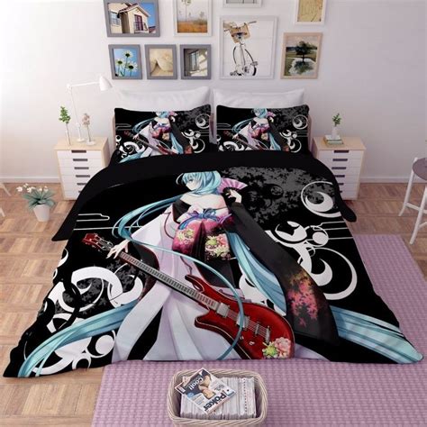 Anime 3d Hatsune Miku Bedding Set Hatsune Miku Bed Bedding Set