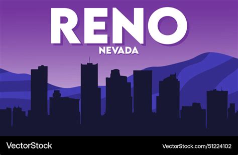 Reno nevada united states of america Royalty Free Vector