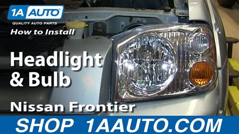 How To Replace Headlight And Bulb Nissan Frontier Youtube