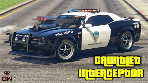 Bravado Gauntlet Interceptor Dodge Challenger Police Customization