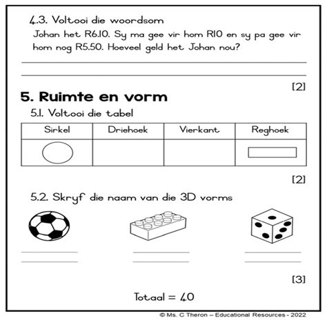 Graad 2 Wiskunde Kwartaal 3 • Teacha