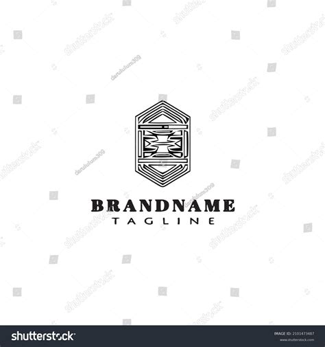 Dayak Tribal Indonesia Traditional Symbol Logo Stock Vector (Royalty ...