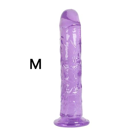 3 Size Translucent Soft Jelly Big Dildo Realistic Fake Dick Penis Butt