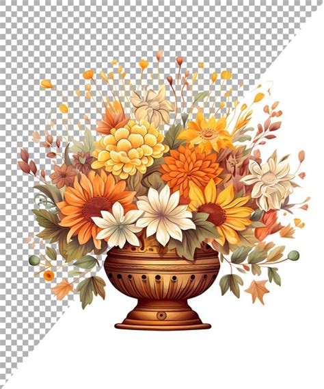 Pot De Fleurs De Dessins Animés En Png PSD Premium