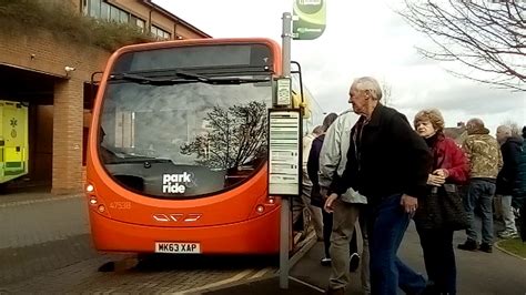 The Silk Mills Bus Arrives And Departs Taunton Musgrove Park Hospital