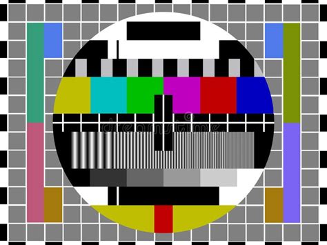 3d Television Test Pattern Stock Illustration Illustration Of