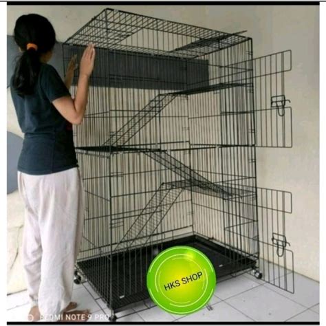 Jual Kandang Kucing Anjing Kelenci Super Jumbo Tingkat Uk X X