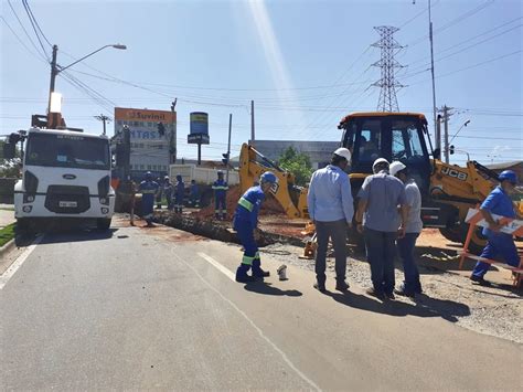 Saae Concluiu Travessia De Adutora Em Avenida Ag Ncia De Not Cias